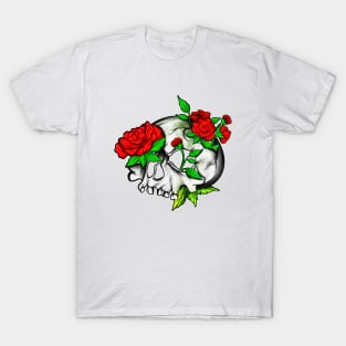 Goblincore - Skull with roses T-Shirt